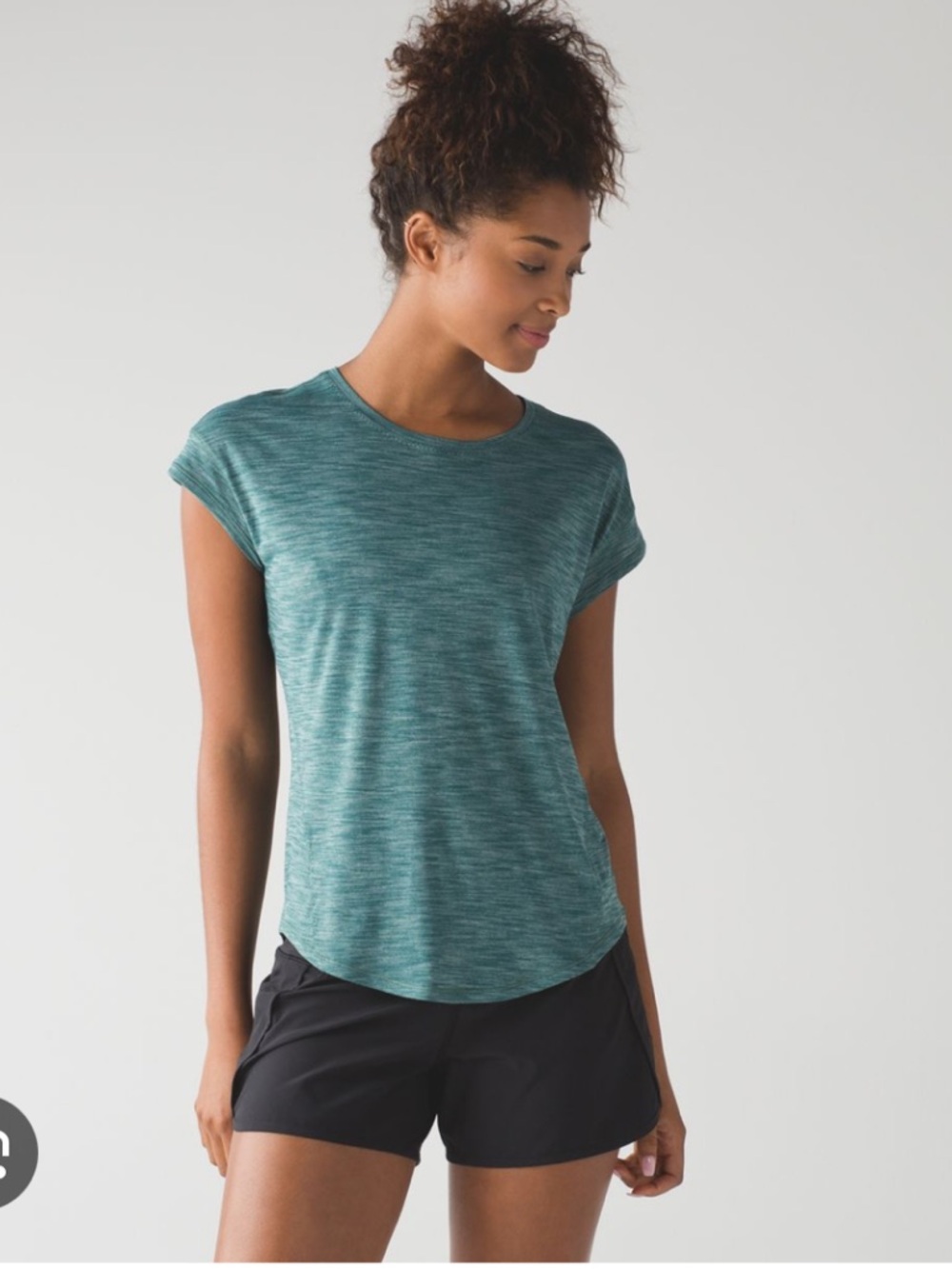 lululemon athletica Teal Space-Dye Short Sleeve Tee